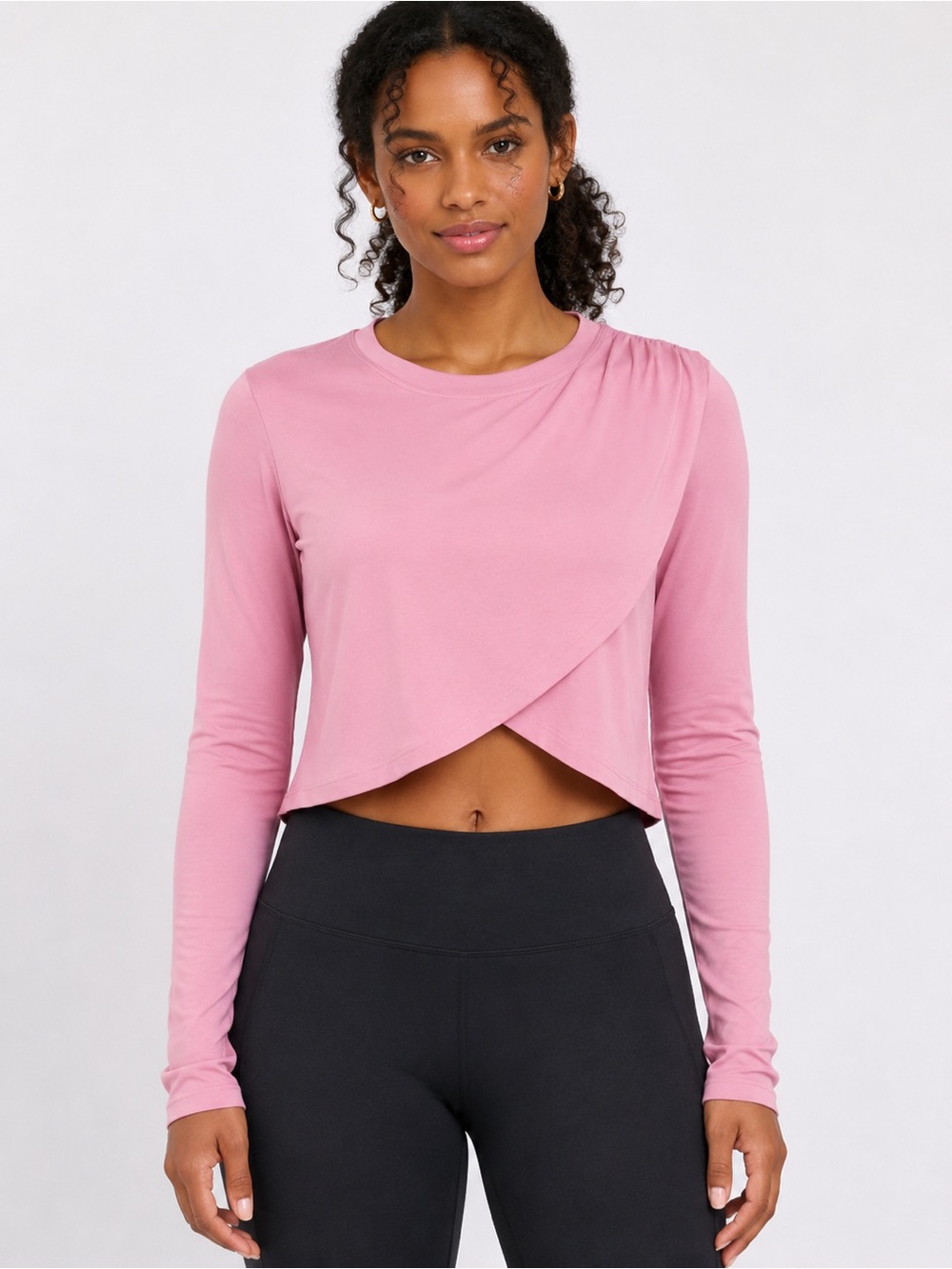 Wilo The Label Movement Twist Layer Pink Top S